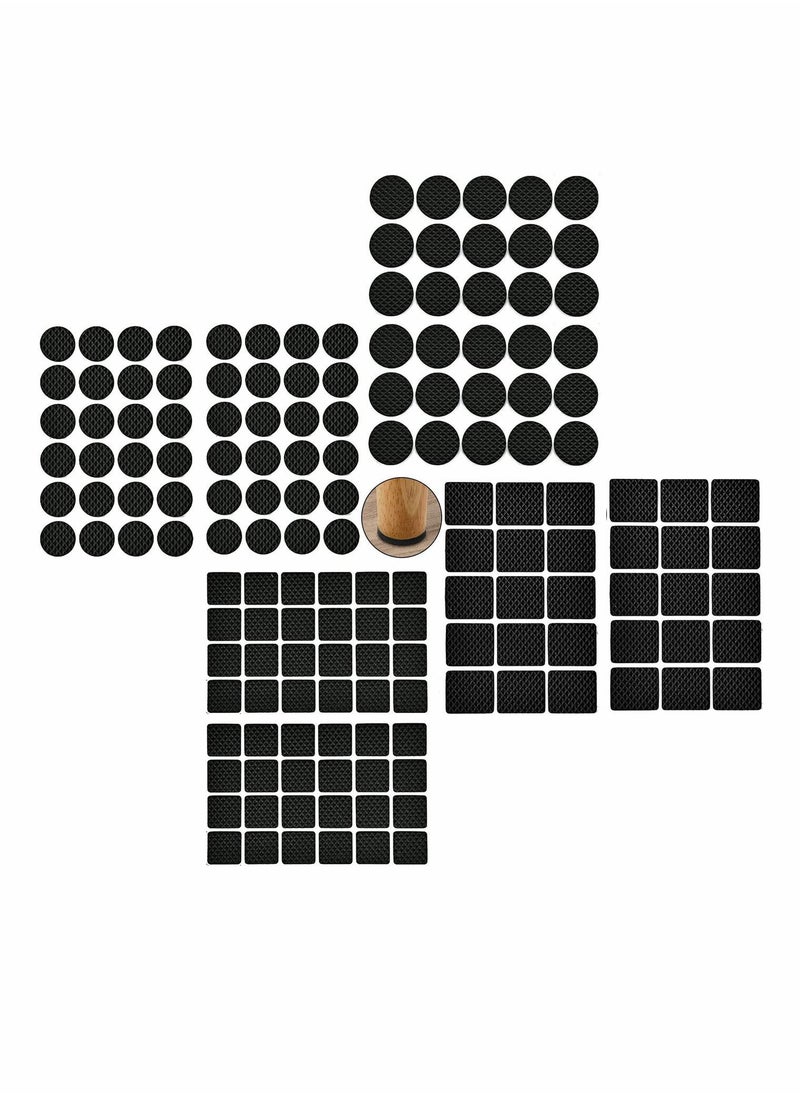 Y&D Furniture Pads Anti Slip Rubber Self Adhesive Grippers Non for Legs Scratch Silicone Floor Protectors Hardwood Floors 156Pcs  - Image 1