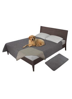 Easy-Going 100% Waterproof Dog Bed Cover Washable Couch Cover NonSlip Sofa Cover Leakproof Blanket Furniture Protector Cover Reusable Incontinence Bed Underpads For Pets Kids Dog Cat(68X82 In,Gray)  - Image 1