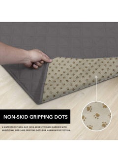 Easy-Going 100% Waterproof Dog Bed Cover Washable Couch Cover NonSlip Sofa Cover Leakproof Blanket Furniture Protector Cover Reusable Incontinence Bed Underpads For Pets Kids Dog Cat(68X82 In,Gray)  - Image 3
