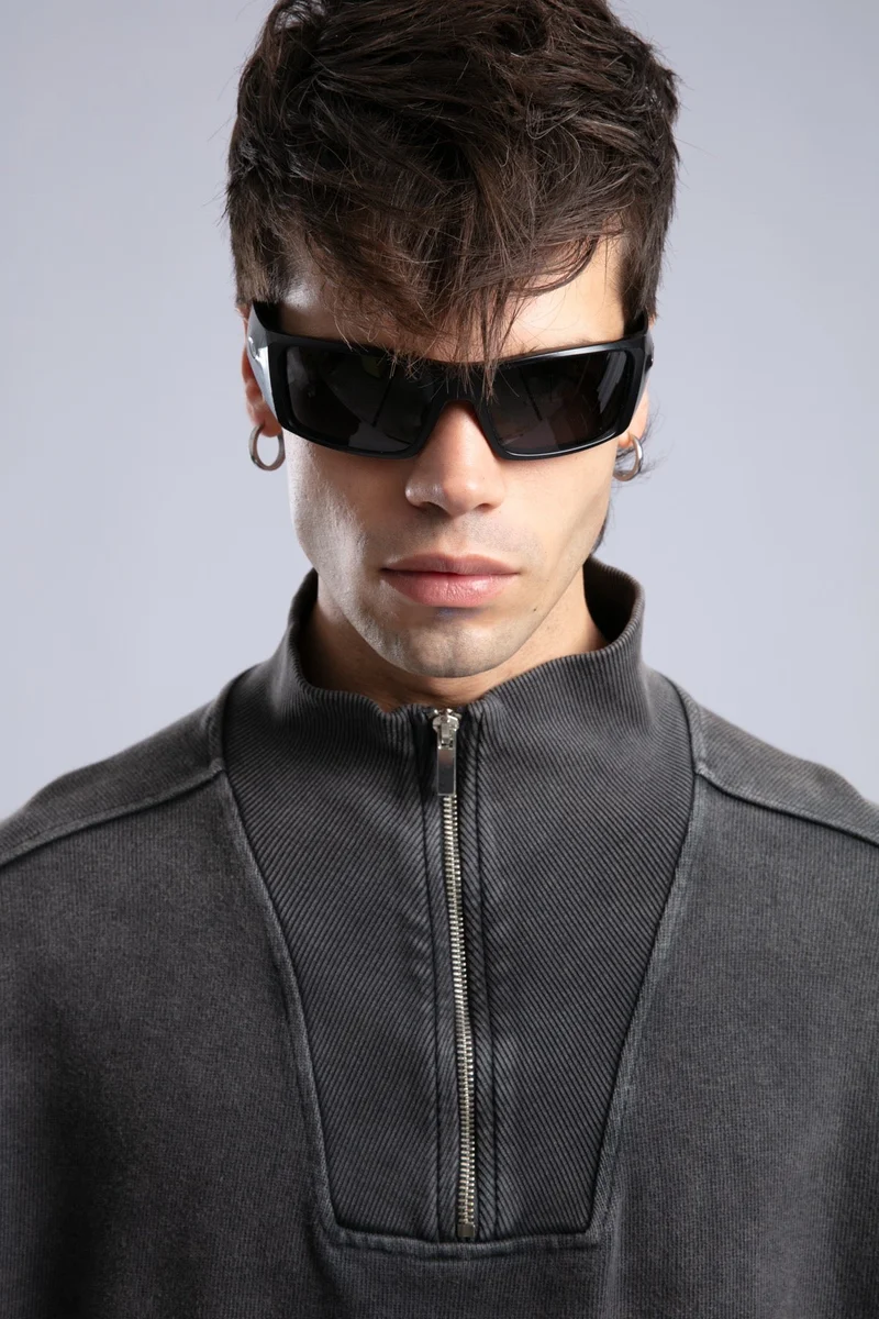 Catch Half-Zip Washed Sweatshirt
