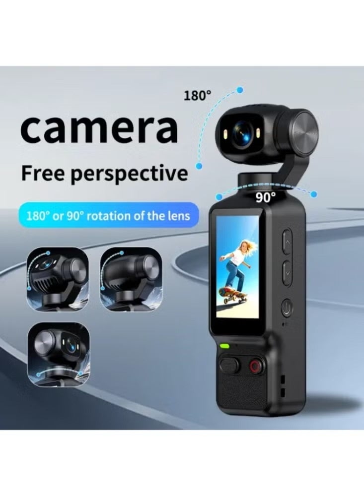 أكاليكس كاميرا ذكية Ultra 4K HD بتقنية تتبع الوجه بالذكاء الاصطناعي – كاميرا فلوقات بشاشة لمس مع تتبع تلقائي للوجه، مثالية لصناعة المحتوى - Image 4