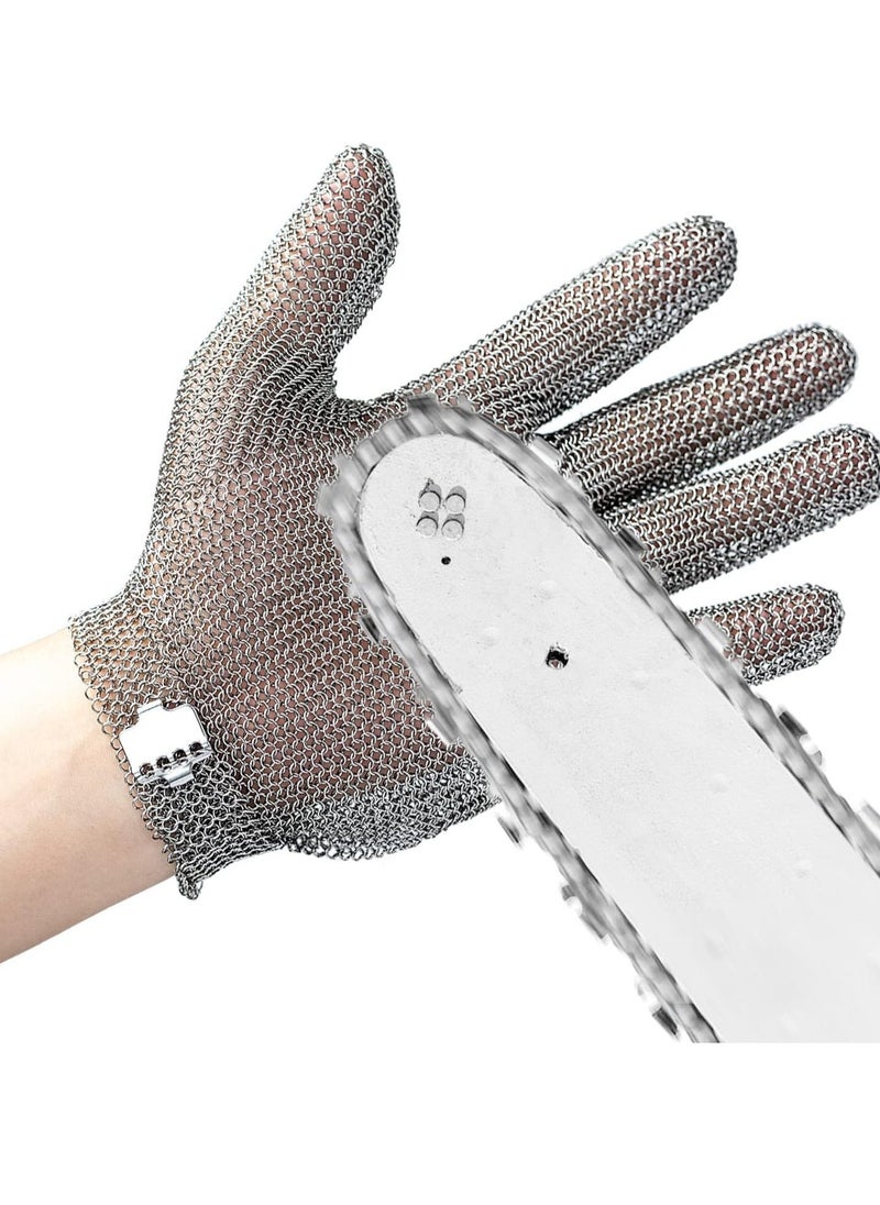 Generic - Cut Resistant Glove Stainless Steel Upgrade Mesh for Cutting Butcher Safety Work Cooking, Wood Carving, Meat Fishing, Durable Men or Women M - Image 1