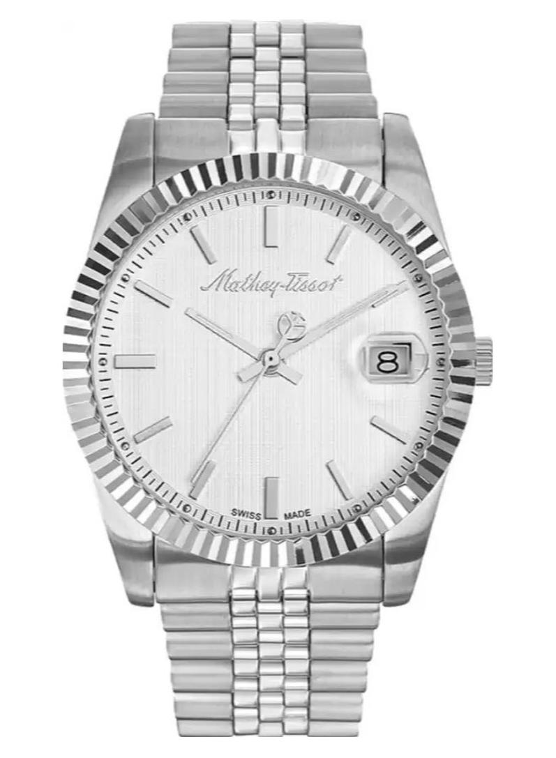 ماثي-تيسوت Mathey-Tissot Mathey III Quartz Silver Dial Men's Watch H810AI - Image 1