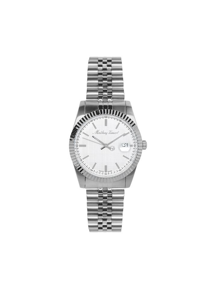 ماثي-تيسوت Mathey-Tissot Mathey III Quartz Silver Dial Men's Watch H810AI - Image 2