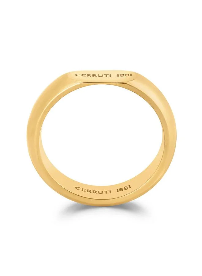 CERRUTI 1881 52 Flavia Gold Plated Stainless Steel Ring for Women 52mm for Women | Best Price UAE