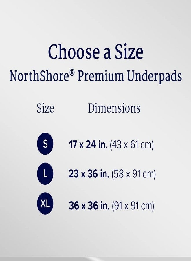 NorthShore Premium, 23 x 36, 25 oz., Puppy Pads, Blue, Large, Pack/25 - Image 3