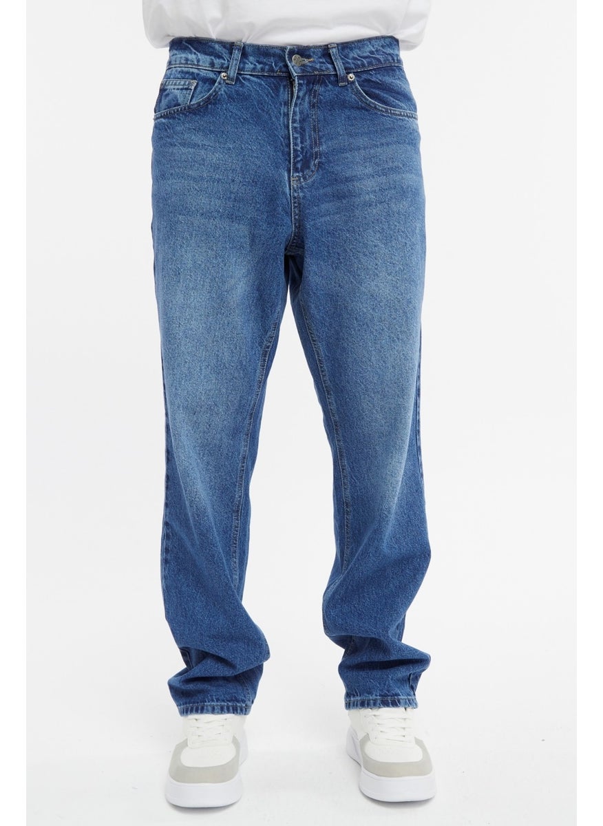 Cedy Denim - بنطلون جينز رجالي فضفاض بخصر عالٍ وقصّة واسعة - C352 - Image 1
