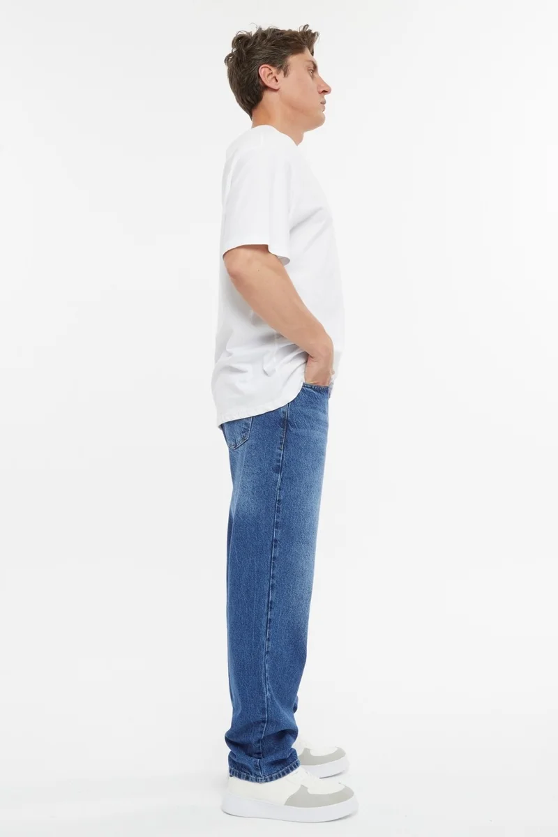 Cedy Denim Men's High Waist Loose Cut Baggy Loose Fit Jean PANTS-C352