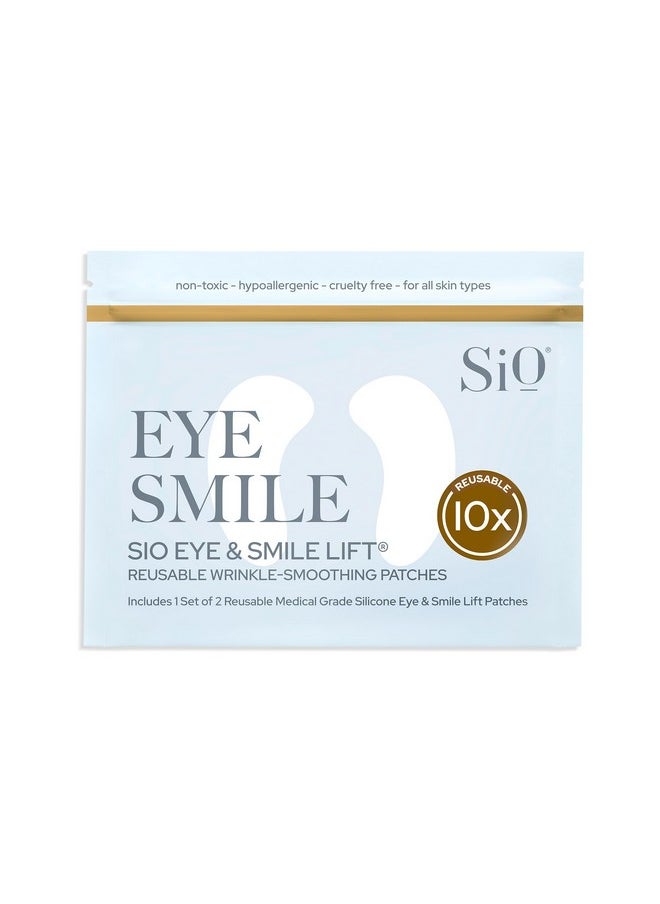 Sio SiO Beauty Eye & Smile Lift - Eye & Smile Anti-Wrinkle Patches 2 Week Supply - Overnight Smoothing Silicone Patches for Wrinkles and Fine Lines  - Image 1