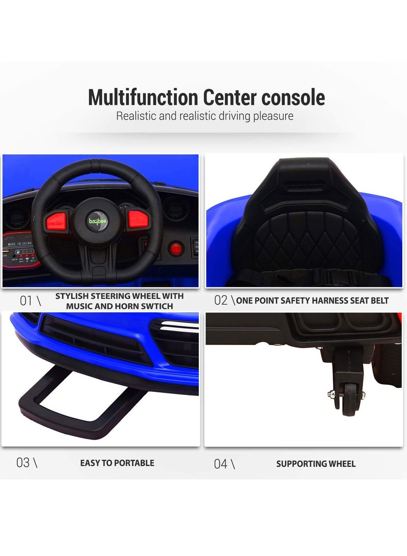 12V Battery Rechargeable Operated Sports Ride on Car for Kids with Remote Controller Music Sound & Light Electric  2 to 5 Years  - Image 3