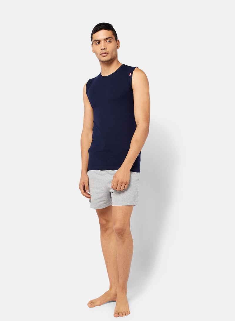 Cottonil Under Shirt Cutt O For Men - Dark Blue;M - Image 4