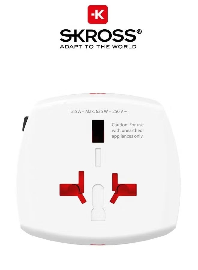 سكروس محول سفر عالمي من SKROSS، متوافق مع أكثر من 200 دولة، محول طاقة مدمج - Image 3