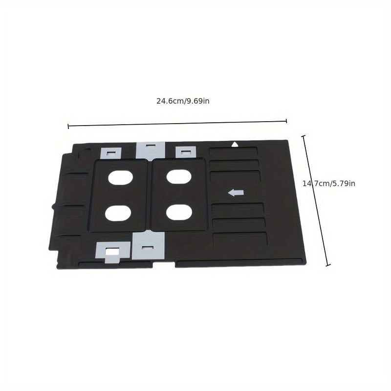 قطعة واحدة من صينية البطاقات مع 20 بطاقة هوية من مادة PVC لطابعات EPSON T50 T60 L800 - Image 2