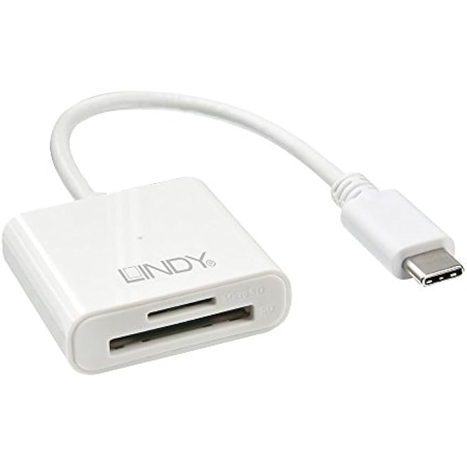 LINDY USB 3.1 TYPE C SD AND MICROSD CARD READER
