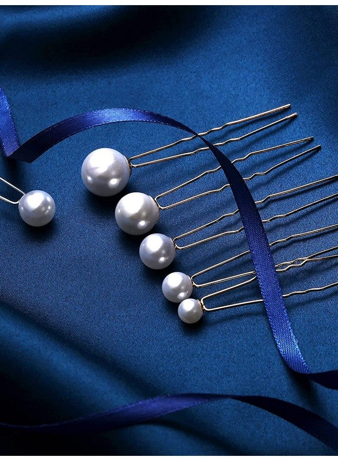 Oomph! مجموعة OOMPH من 18 لؤلؤة بيضاء دبابيس شعر معدنية للزفاف للنساء والفتيات أنيقة وحديثة - Image 4