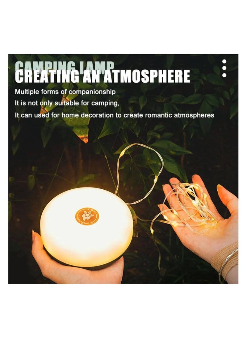 Generic - Multi-function Camping Lamp XTE LED+ SMD Warm Light + RGB Light String KXK-828 10meters - Image 1