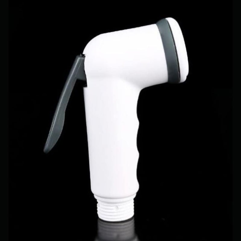 Cossimo صنبور صحي بلاستيكي كوسيمو بلاكي مع خرطوم مرن بطول 1 م وحامل حائط أبيض كبير - Image 3