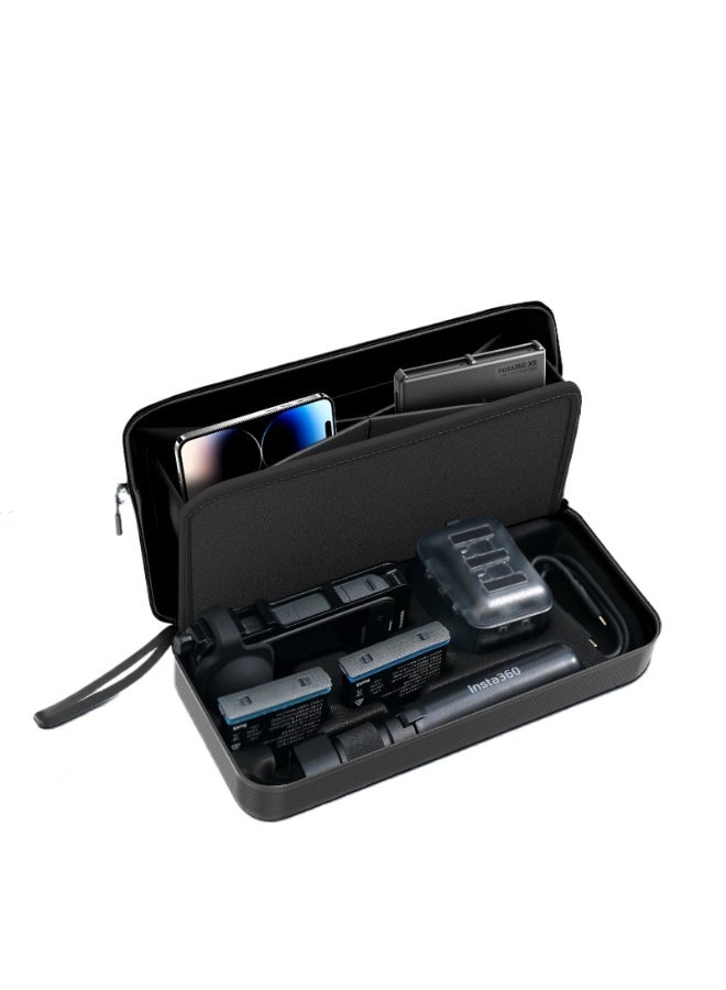 CYNOVA Portable Storage Case for Insta360 X5 Camera – Waterproof Shockproof Carrying Bag with Precise Slot Design, Multi-Pocket Organizer, and Durable 900D Fabric - Image 1