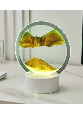 Moving Sand Art Picture Lamp With Light 3D Kinetic Art Sand Sandscape In Motion Display Round Glass Flowing Sand Frame Lamp With Colorful LED Dynamic Sand Art Liquid Motion Sand Picture Lamp For Home Decor Office Study - pzsku/Z48CABE136CFEE6DE2DD3Z/45/_/1735490586/400a86ba-da89-46a0-91f2-3f17b0c13ae5