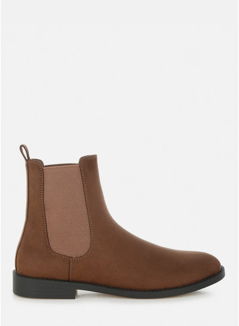 London Rag Women's Low Block Heel Chelsea Boots In Brown