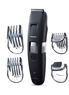 Panasonic Professional Beard Trimmer with 4 Precision Attachments for Detailing, 58 Trim Length Settings with Adjustable Dial, Wet Dry, Cordless ER-GB96-K