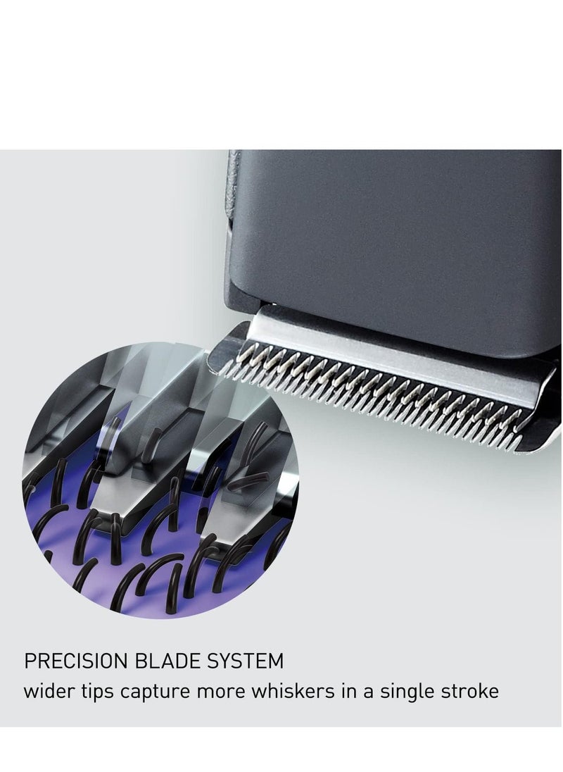Panasonic - Panasonic Professional Beard Trimmer with 4 Precision Attachments for Detailing, 58 Trim Length Settings with Adjustable Dial, Wet Dry, Cordless ER-GB96-K - Image 1