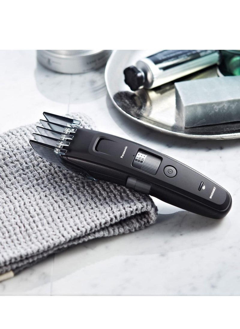 Panasonic - Panasonic Professional Beard Trimmer with 4 Precision Attachments for Detailing, 58 Trim Length Settings with Adjustable Dial, Wet Dry, Cordless ER-GB96-K - Image 1