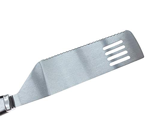 kakamono Cake Server Pie Server Spatula Set, Stainless Steel Cake Cutter Cut and Serve,Serrated Spatula and Pizza Cut Turner Lift Transfer Pie Shovel Server - Image 4