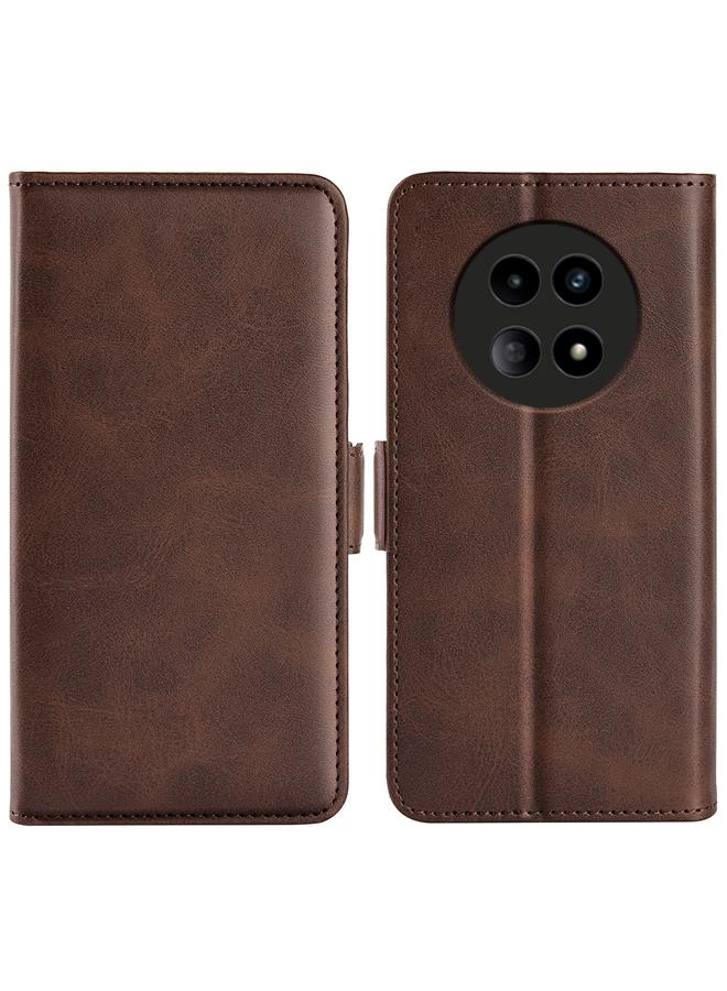 The Bros Case For Realme 12 5G Dual-side Magnetic Buckle Horizontal Flip Leather Phone Case