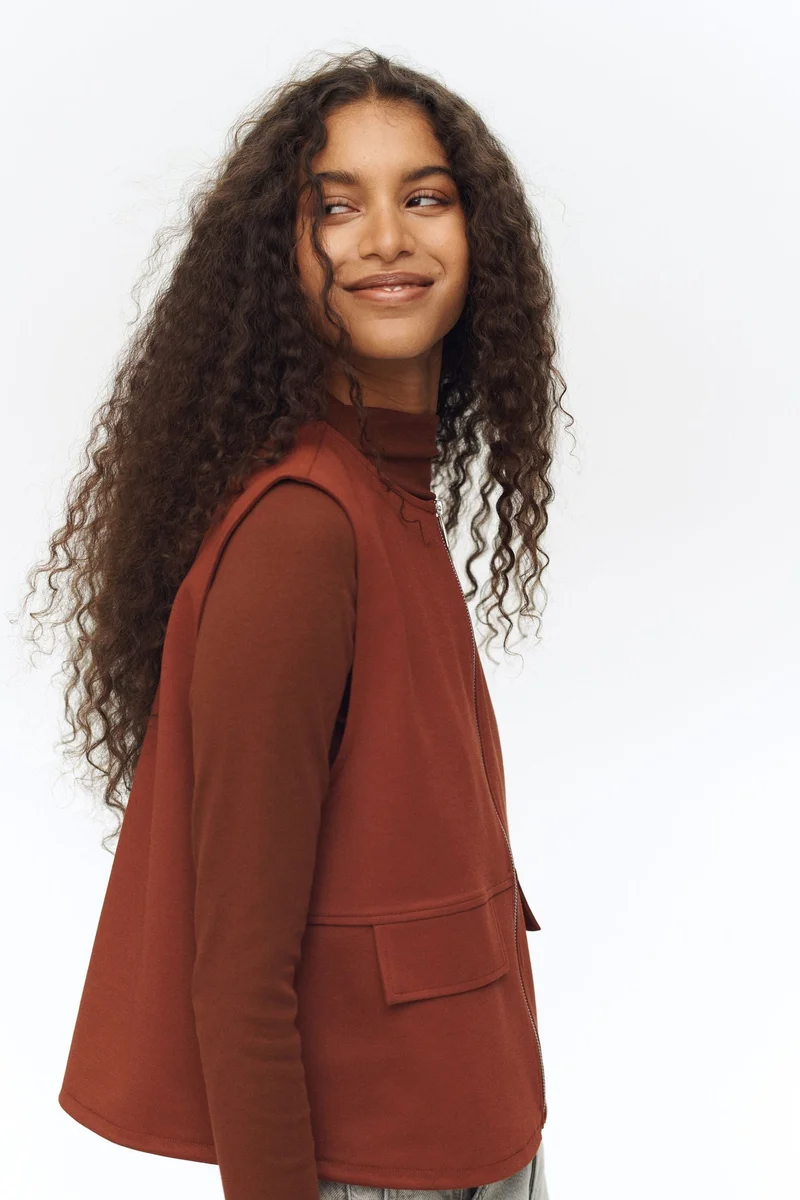 H&M Drawstring-detail jersey top