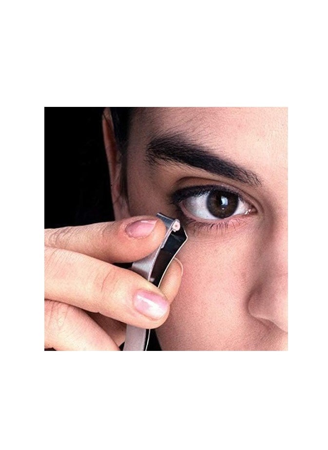 Preo Prima Shogyo Japanese Partial Eyelash Curler, Inner Corner/Outer Corner Precision Lash Curl Up Tool, Made in Japan (Included 6 Replacement Rubber) C-2000
