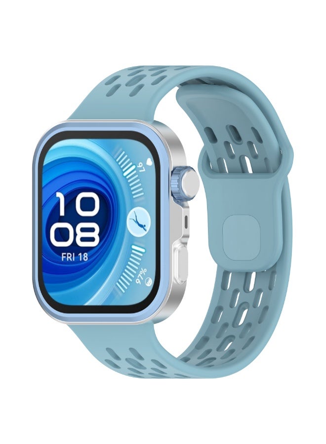 Silicone sports strap for Huawei Fit 5/Fit 5 Pro/Fit 4/3/4Pro watch, breathable replacement bracelet wristband for Huawei Watch Fit 5/5 Pro. - Image 1