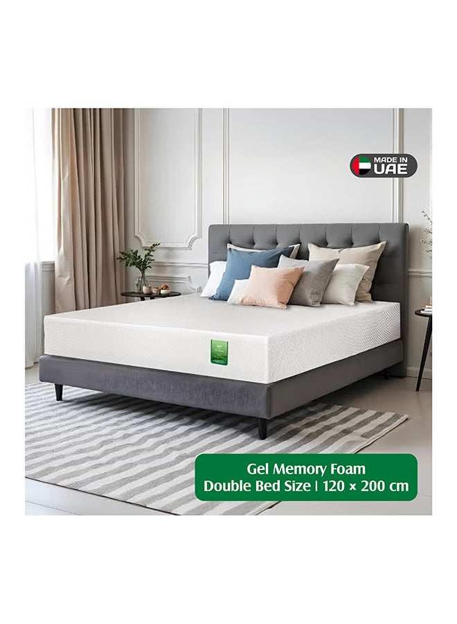 EASELIVING Gel Memory Foam Mattress 120 x 200 x 20 cm | Cooling Gel Plush Mattress with Breathable Zipper Cover | High-Density Adaptive Foam Base | Tight Top Spring-Free Design - Image 1
