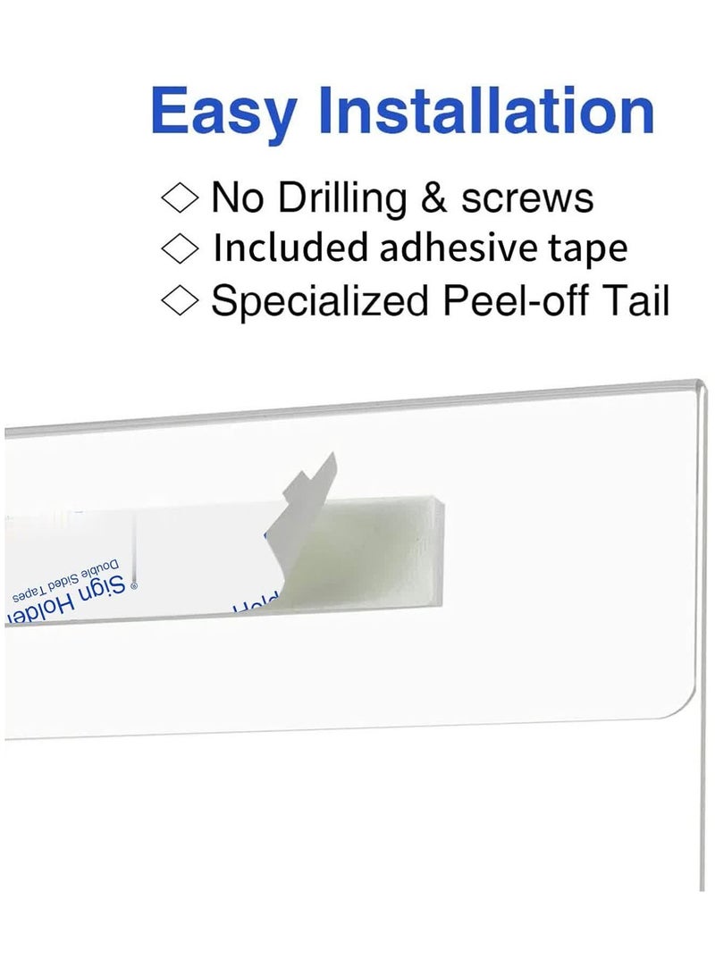 Wall Mount Acrylic Sign Holder 4x6 5x7 8x10 8.5x11 11x14 Vertical and Horizontal 11x17 - Image 2