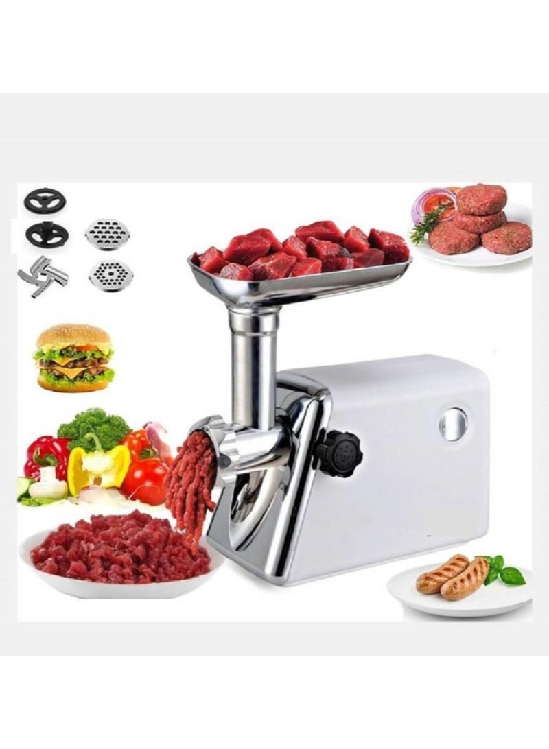 هيوماكس مفرمة لحوم كهربائية متعددة الوظائف من هي بمحرك نحاسي 600 وات جسم من الدخل والخارج مصنوع من الاستنالس ستيل ضد الصدا موتور قوي من النحاس الاصلي المتين - أبيض - BN-752_ ضمان - Image 3