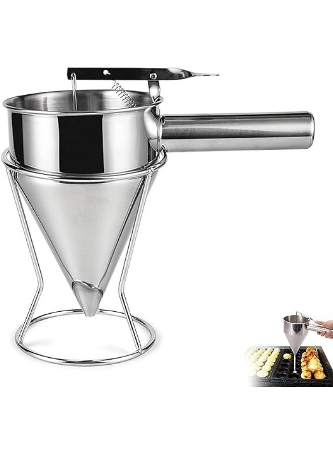 PROMASS Multi-Function Stainless Steel Separator 0.6L – Batter Dispenser & Sauce Server - Image 1