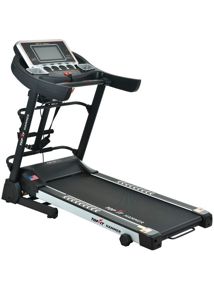 Topfit Top Fit MT-377MS Heavy Duty Treadmill – 150kg Max Weight, Massage Belt for Home Fitness - Image 1