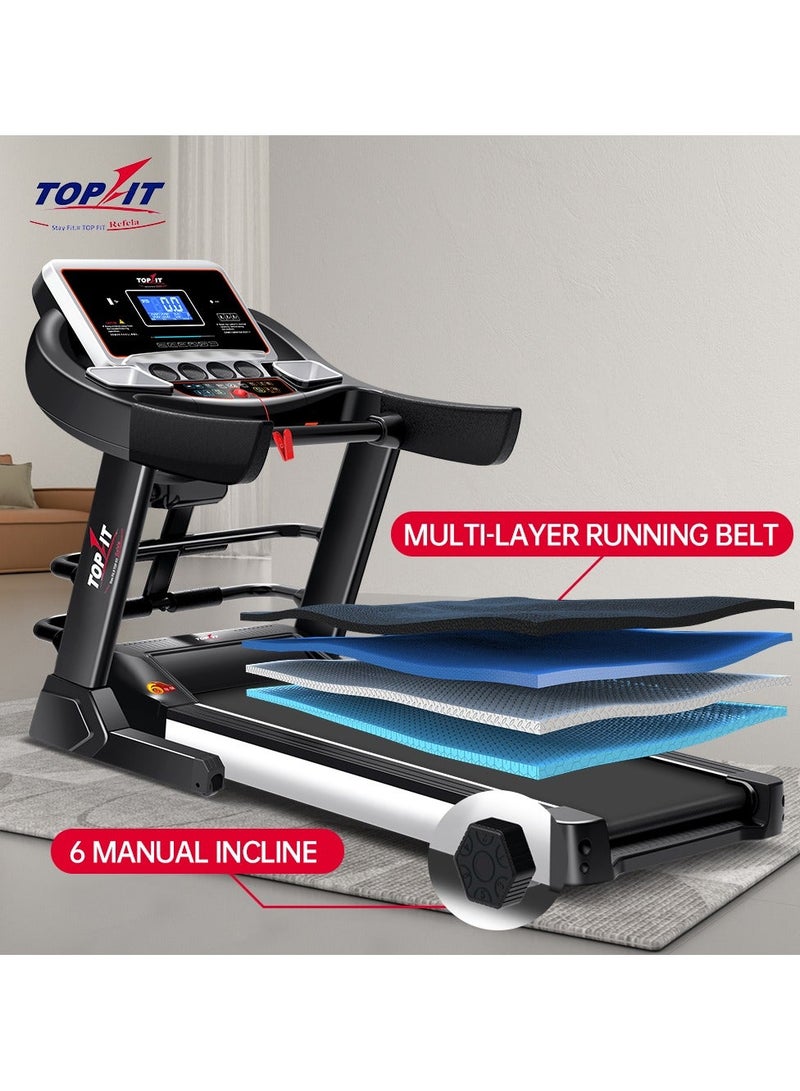 Topfit Top Fit MT-377MS Heavy Duty Treadmill – 150kg Max Weight, Massage Belt for Home Fitness - Image 5