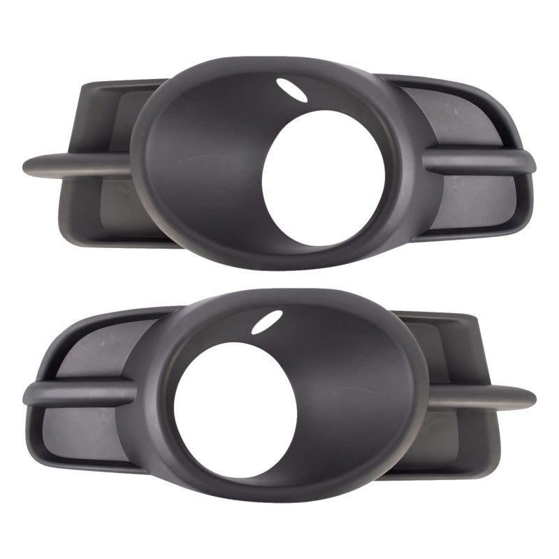 TRQ Front Driver Passenger Side Fog Light Bezel Set Compatible with 20092012 Mitsubishi Galant MI1038126 MI1039126