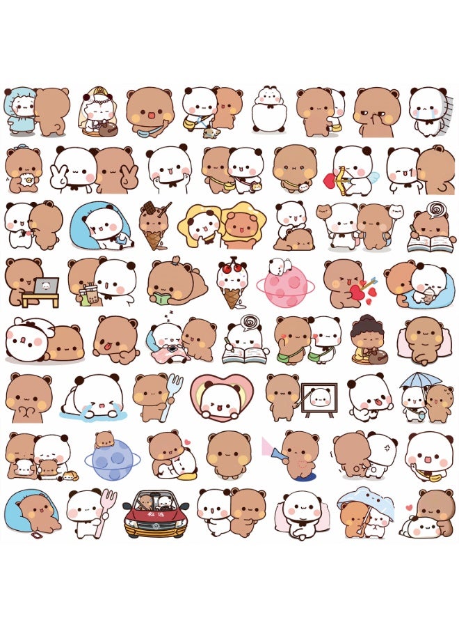 NIBEMINENT 100 Pcs Cartoon Yier and Bubu Deco Kit Waterproof Stickers, High Definition Printing Bright Colors, Suitable for Laptop Skateboard Luggage Water Bottle Guitar DIY - Image 2