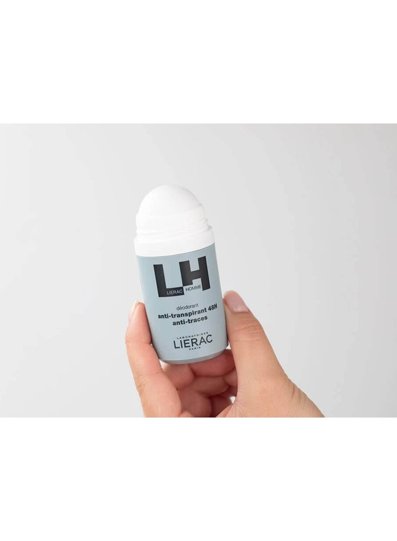 Lierac Homme 48h Anti-Perspirant & Deodorant Roll-On 50ml - Image 3