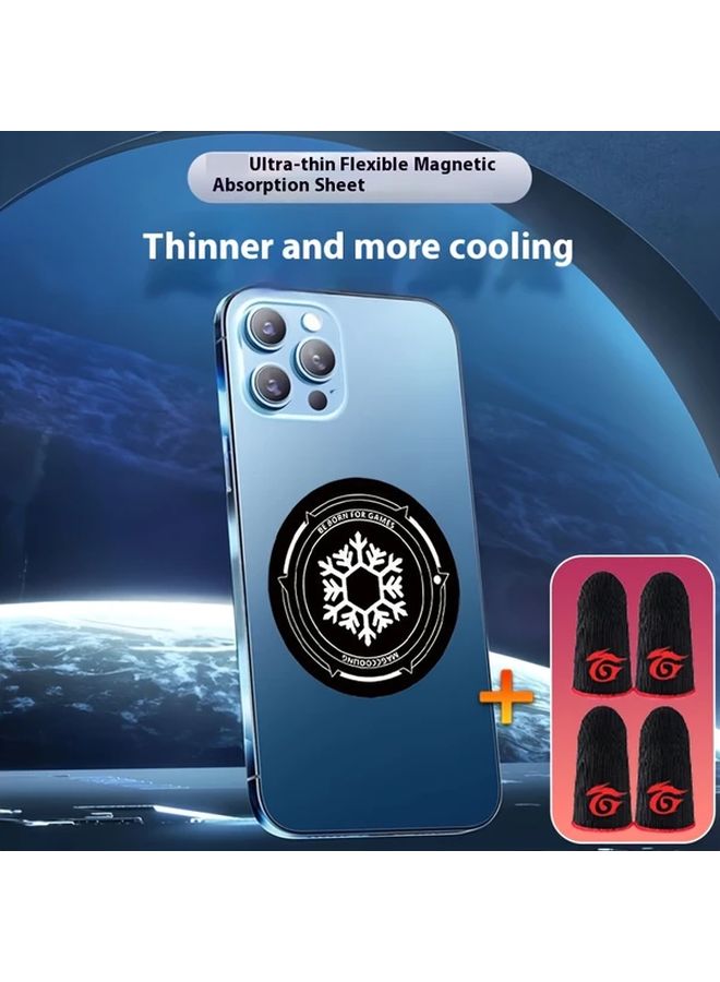 Phone And Tablet Cooling Pad With Gaming Grip For 9cm 3.54inch Even Heat Dissipation - Image 3