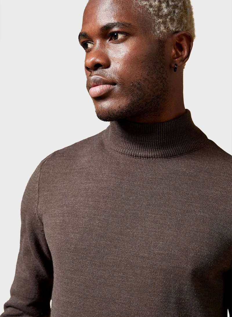 DeFacto Knitted Turtle Neck Sweater