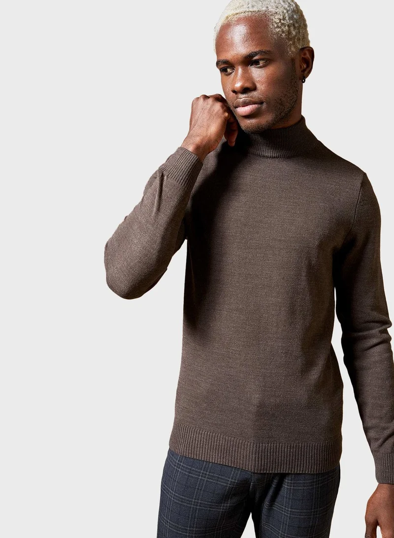 DeFacto Knitted Turtle Neck Sweater