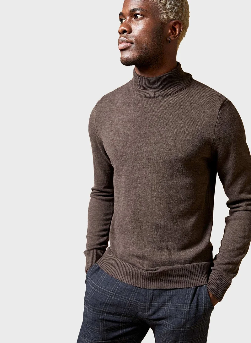 DeFacto Knitted Turtle Neck Sweater