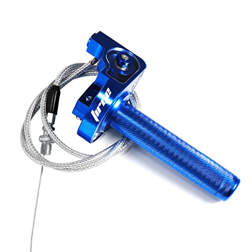 TIRGE Throttle Grip Motorcycle 22mm CNC Aluminum Quick Twister Throttle Cable for CRF50 CRF70 70 110 70CC 110CC IRBIS 125 250 Dirt Pit Bike Accessories (Blue) - Image 1