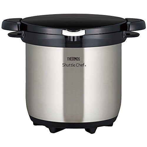 THERMOS Vacuum Insulation Cooker Shuttle Chef 4.5L Clear stainless KBG-4500 CS (Japan import) - Image 1