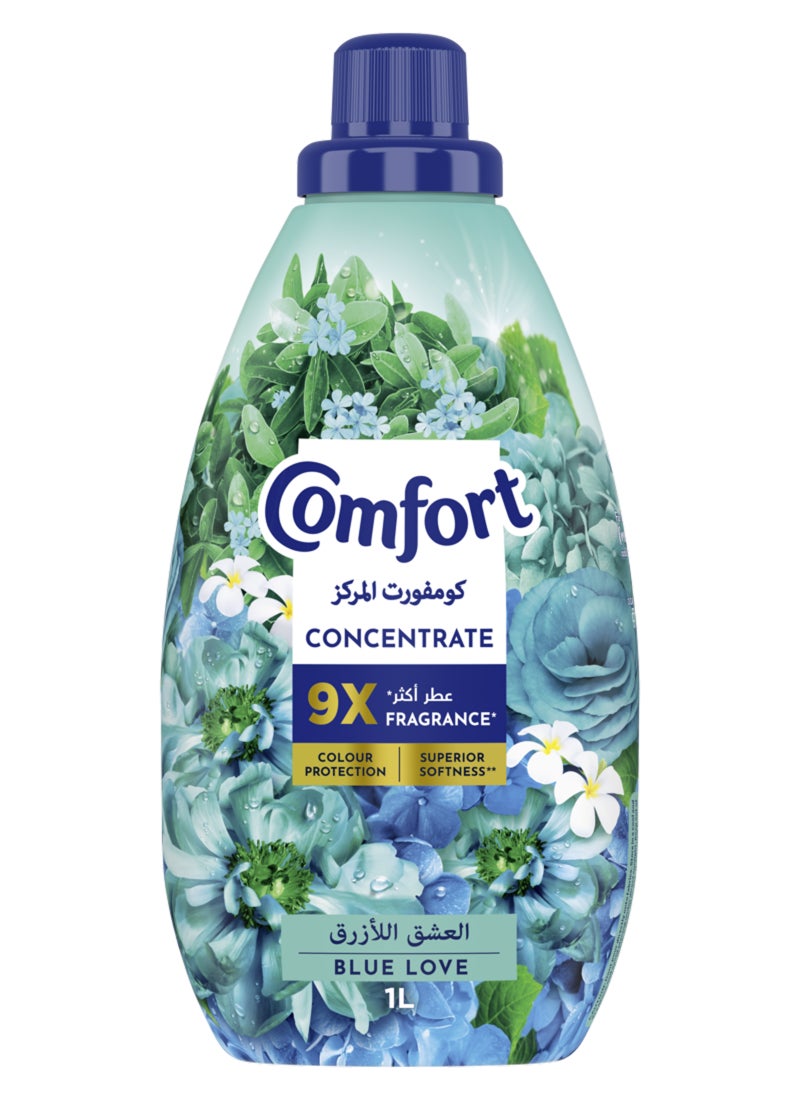 Comfort Concentrate Fabric Softener Blue Love 9x Fragrance 1L - Image 2