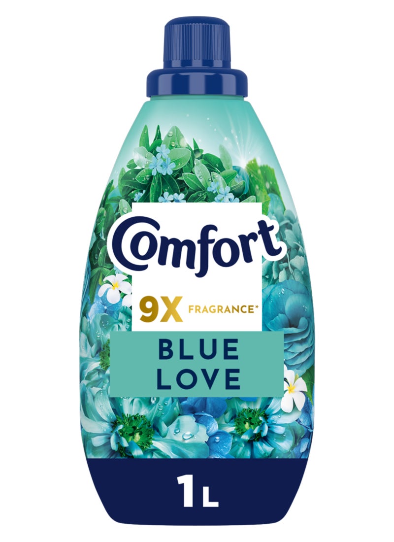 Comfort Concentrate Fabric Softener Blue Love 9x Fragrance 1L - Image 1