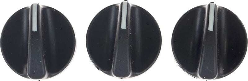 APDTY 8136513 HVAC AC Heat Heater Control Knob Set Of 3 Replaces L92-6000-0718, PACCAR FD1240 On Kenworth HD Trucks - Image 1